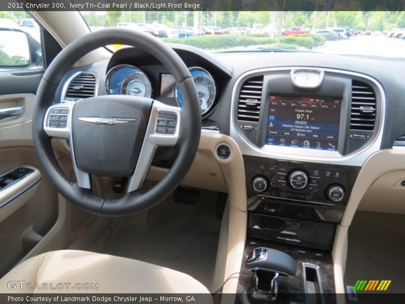 Ivory Tri-Coat Pearl / Black/Light Frost Beige 2012 Chrysler 300