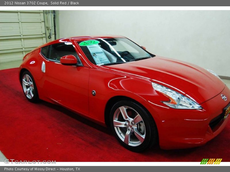 Solid Red / Black 2012 Nissan 370Z Coupe