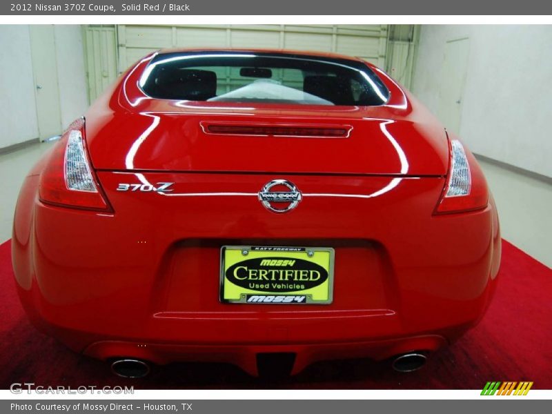 Solid Red / Black 2012 Nissan 370Z Coupe