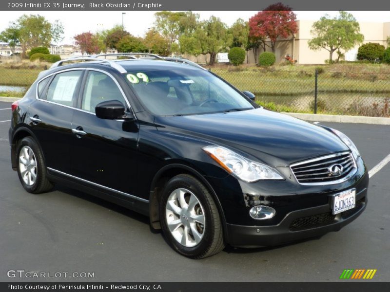 Black Obsidian / Graphite 2009 Infiniti EX 35 Journey