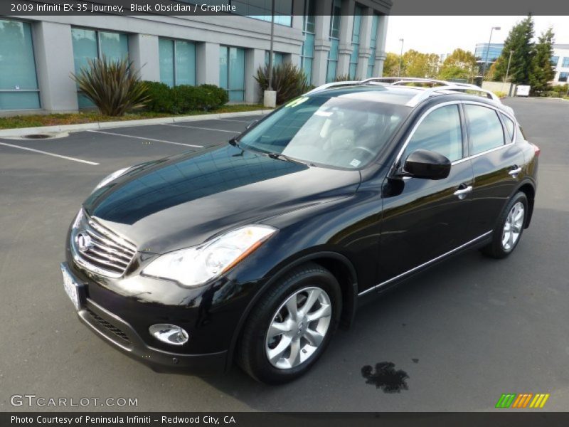 Black Obsidian / Graphite 2009 Infiniti EX 35 Journey