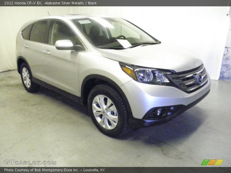 Alabaster Silver Metallic / Black 2012 Honda CR-V EX