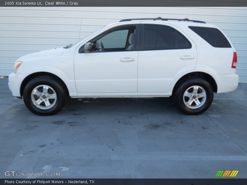 Clear White / Gray 2005 Kia Sorento LX