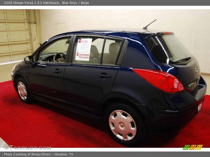 Blue Onyx / Beige 2008 Nissan Versa 1.8 S Hatchback