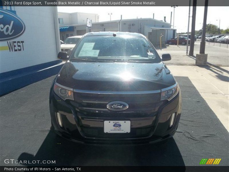 Tuxedo Black Metallic / Charcoal Black/Liquid Silver Smoke Metallic 2013 Ford Edge Sport