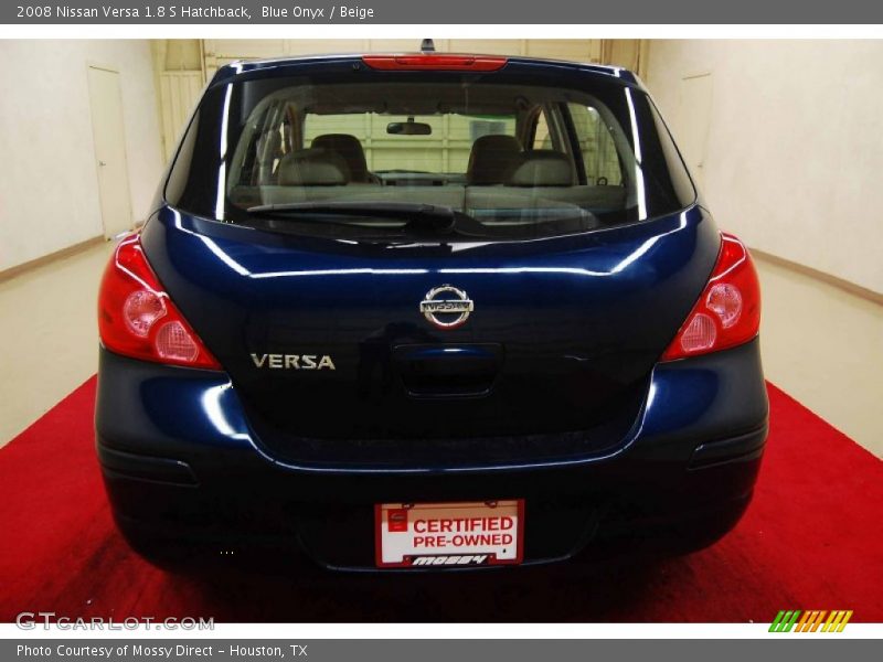 Blue Onyx / Beige 2008 Nissan Versa 1.8 S Hatchback