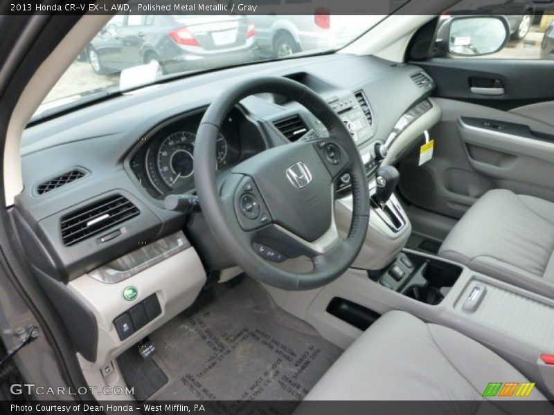 Gray Interior - 2013 CR-V EX-L AWD 