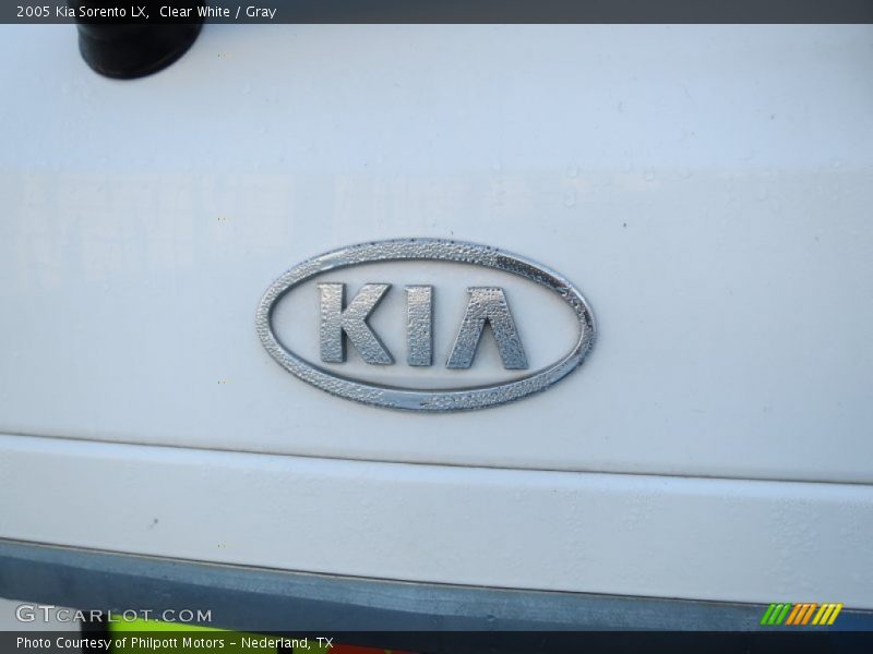 Clear White / Gray 2005 Kia Sorento LX