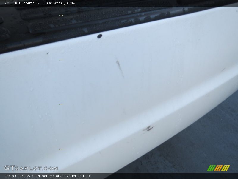 Clear White / Gray 2005 Kia Sorento LX