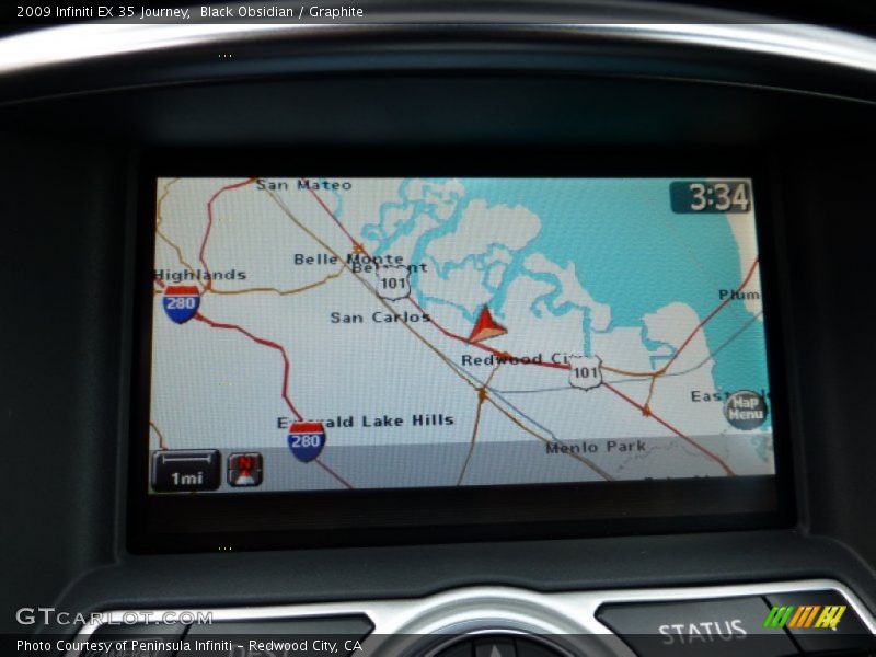 Black Obsidian / Graphite 2009 Infiniti EX 35 Journey