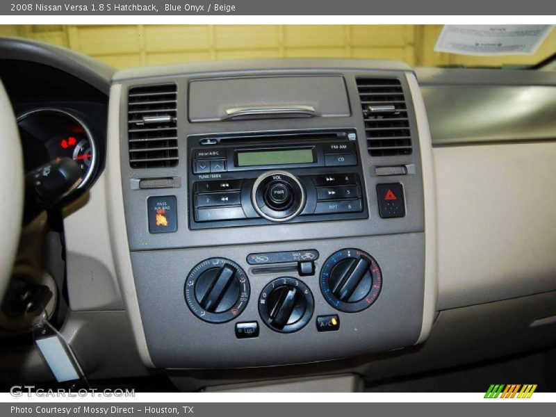 Blue Onyx / Beige 2008 Nissan Versa 1.8 S Hatchback