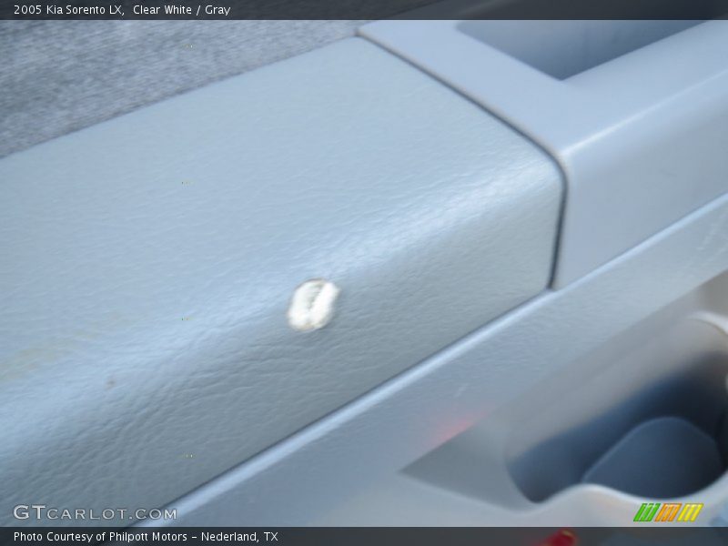 Clear White / Gray 2005 Kia Sorento LX