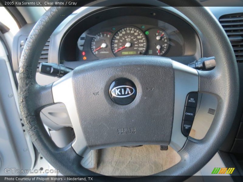 Clear White / Gray 2005 Kia Sorento LX