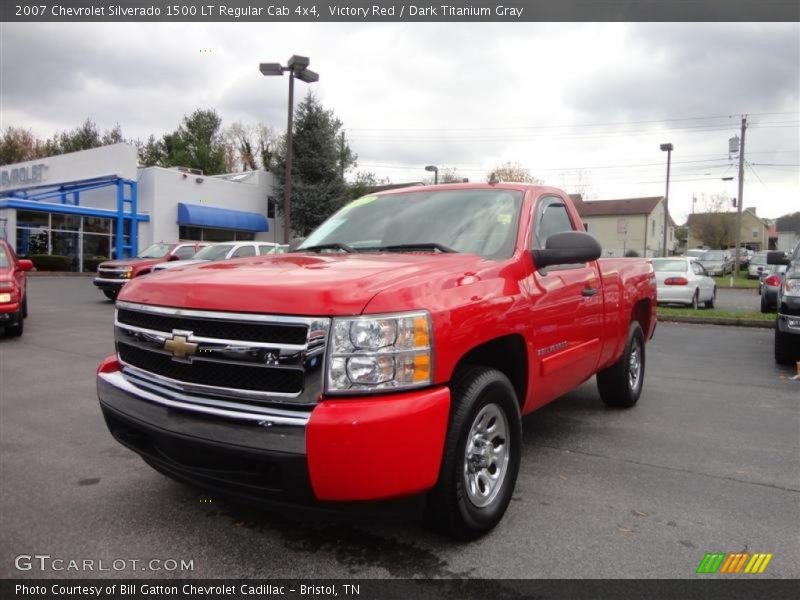 Victory Red / Dark Titanium Gray 2007 Chevrolet Silverado 1500 LT Regular Cab 4x4
