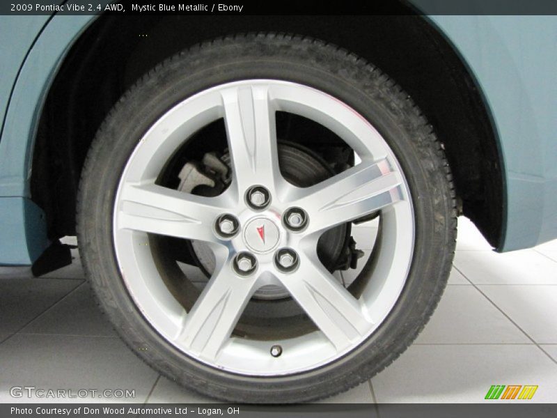 Mystic Blue Metallic / Ebony 2009 Pontiac Vibe 2.4 AWD