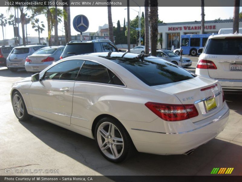 Arctic White / Almond/Mocha 2012 Mercedes-Benz E 350 Coupe