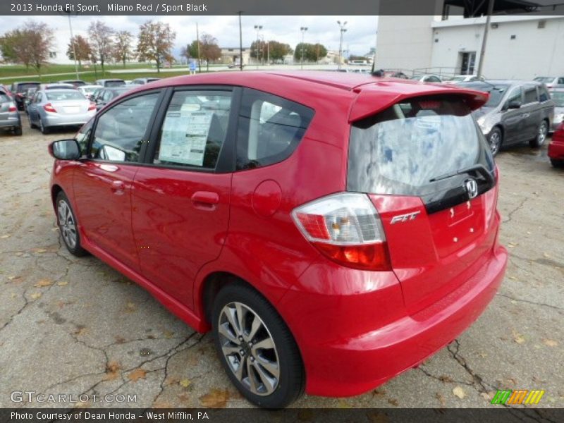 Milano Red / Sport Black 2013 Honda Fit Sport