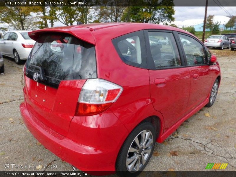 Milano Red / Sport Black 2013 Honda Fit Sport