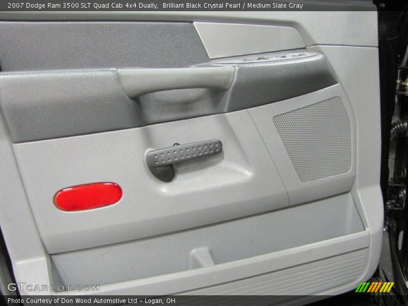 Brilliant Black Crystal Pearl / Medium Slate Gray 2007 Dodge Ram 3500 SLT Quad Cab 4x4 Dually