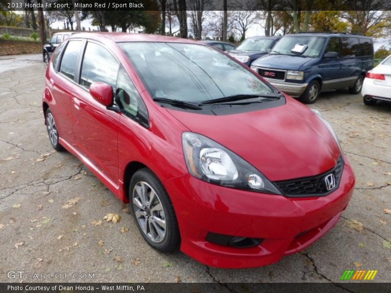 Milano Red / Sport Black 2013 Honda Fit Sport