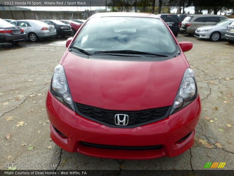 Milano Red / Sport Black 2013 Honda Fit Sport