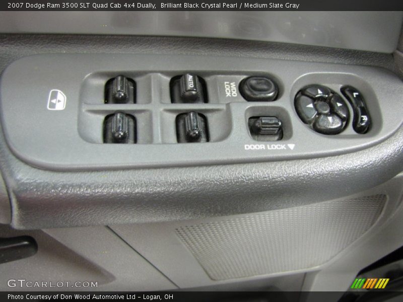 Brilliant Black Crystal Pearl / Medium Slate Gray 2007 Dodge Ram 3500 SLT Quad Cab 4x4 Dually