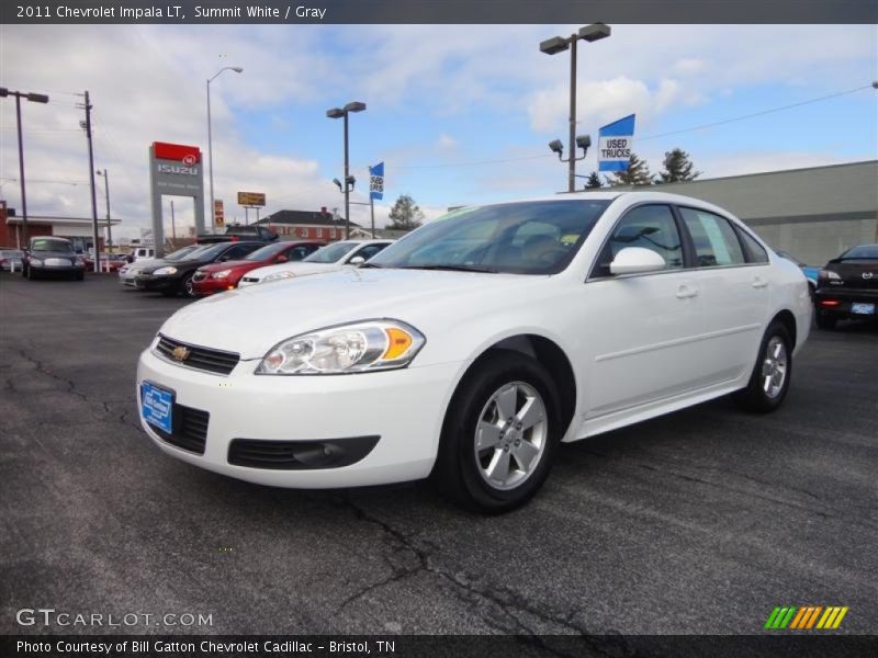 Summit White / Gray 2011 Chevrolet Impala LT