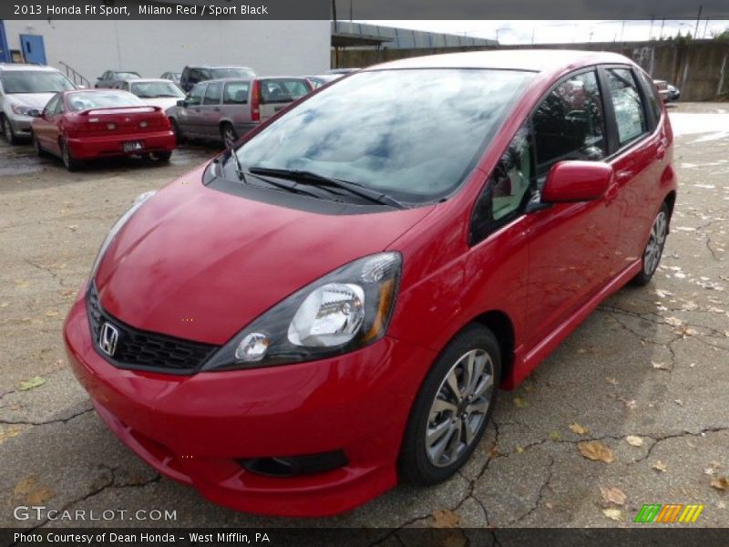 Milano Red / Sport Black 2013 Honda Fit Sport