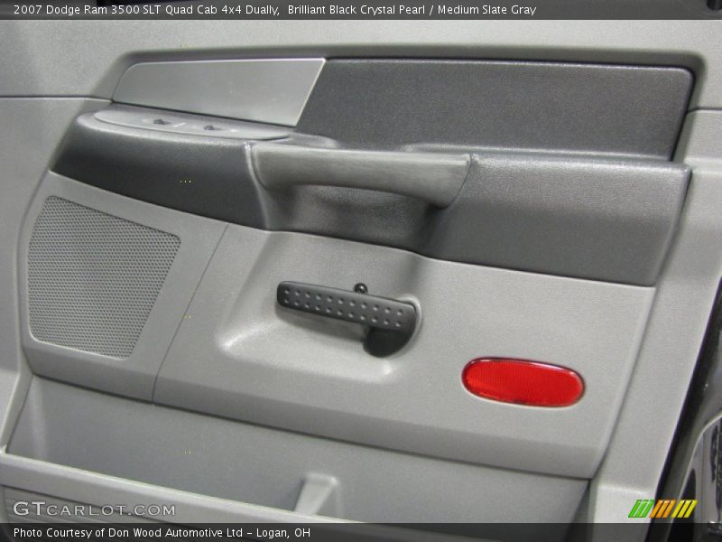 Brilliant Black Crystal Pearl / Medium Slate Gray 2007 Dodge Ram 3500 SLT Quad Cab 4x4 Dually