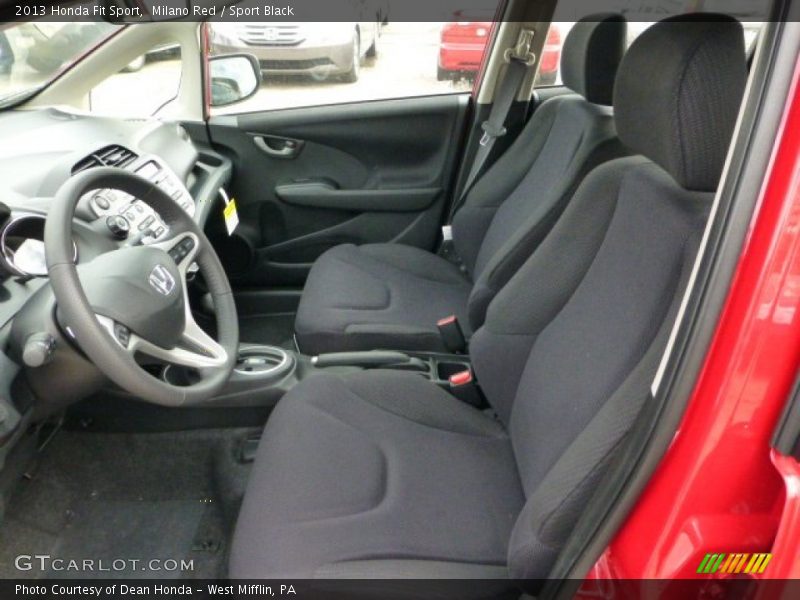 Milano Red / Sport Black 2013 Honda Fit Sport
