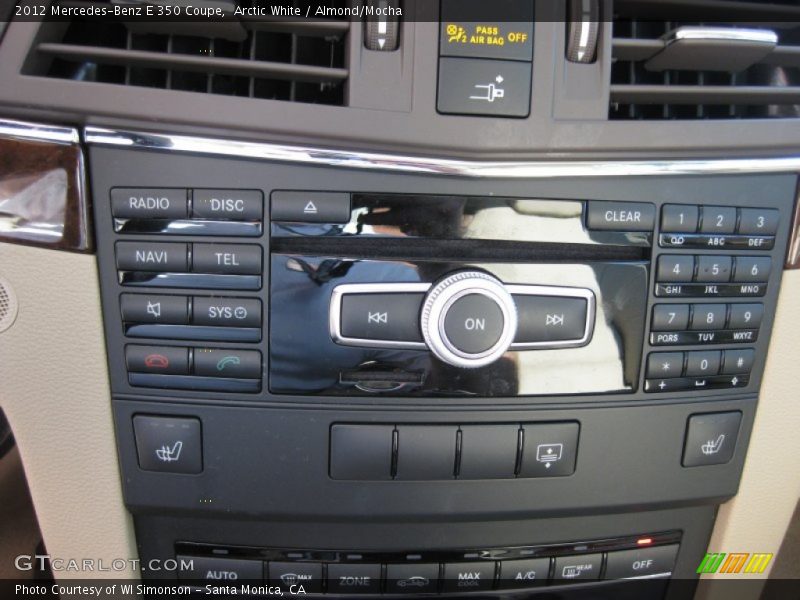 Arctic White / Almond/Mocha 2012 Mercedes-Benz E 350 Coupe