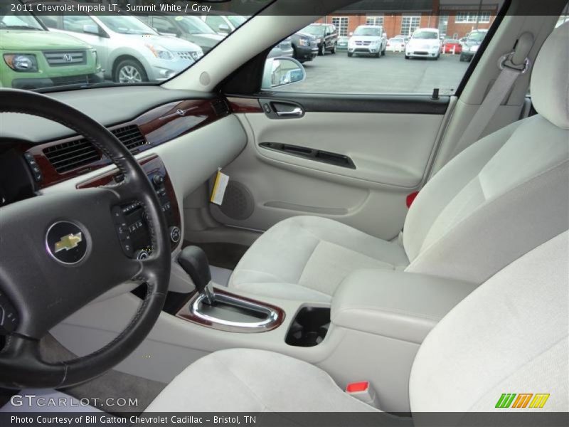 Summit White / Gray 2011 Chevrolet Impala LT