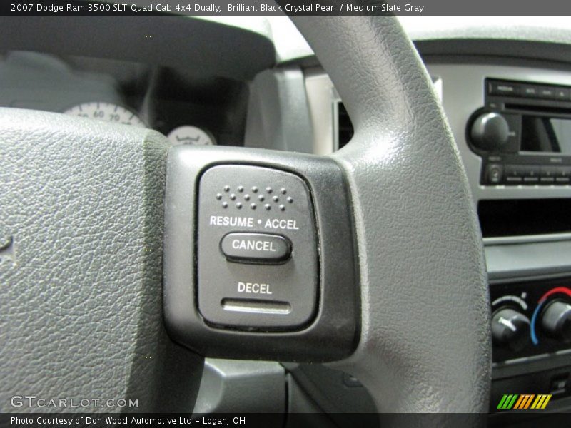 Brilliant Black Crystal Pearl / Medium Slate Gray 2007 Dodge Ram 3500 SLT Quad Cab 4x4 Dually