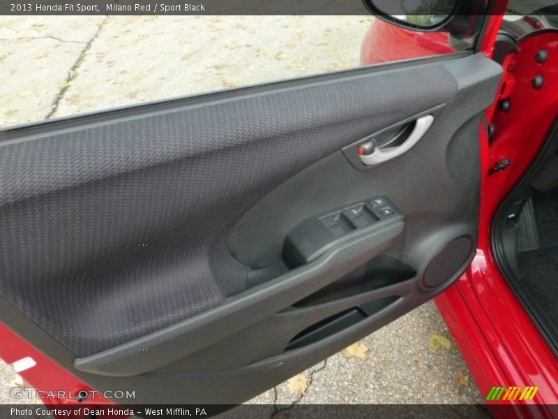 Milano Red / Sport Black 2013 Honda Fit Sport