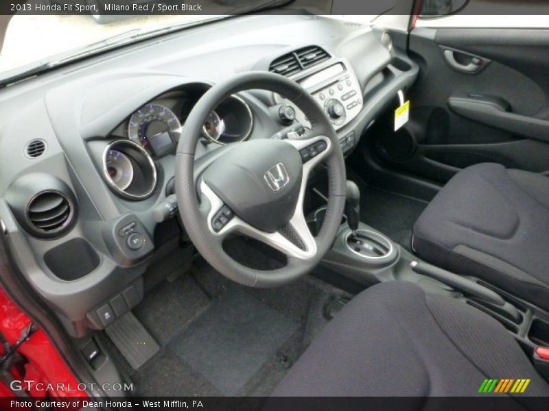 Milano Red / Sport Black 2013 Honda Fit Sport
