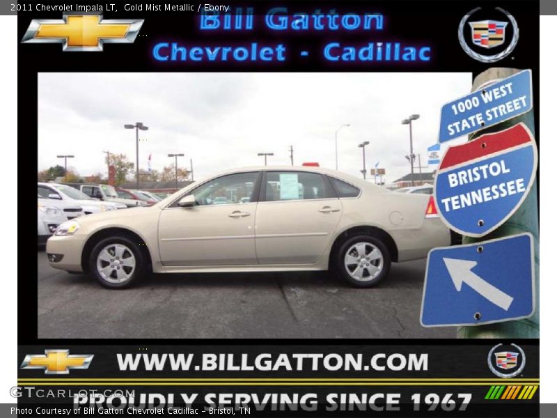 Gold Mist Metallic / Ebony 2011 Chevrolet Impala LT