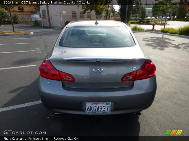Platinum Graphite / Graphite 2009 Infiniti G 37 Journey Sedan