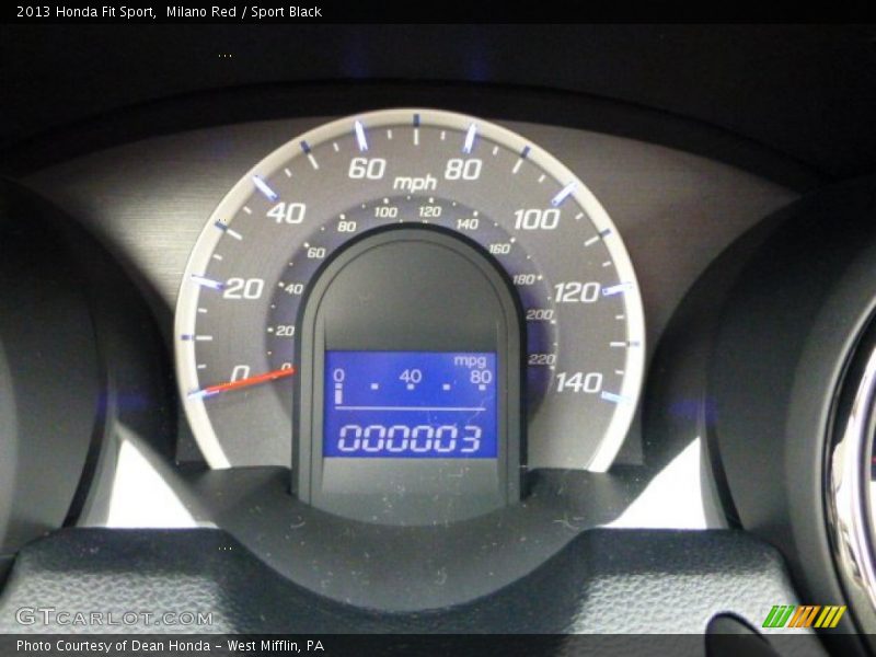 Milano Red / Sport Black 2013 Honda Fit Sport