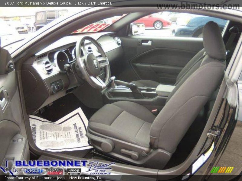 Black / Dark Charcoal 2007 Ford Mustang V6 Deluxe Coupe
