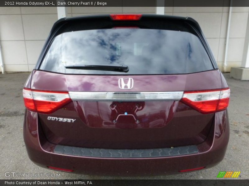 Dark Cherry Pearl II / Beige 2012 Honda Odyssey EX-L