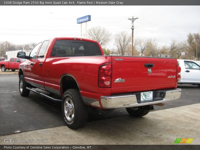 Flame Red / Medium Slate Gray 2008 Dodge Ram 2500 Big Horn Quad Cab 4x4