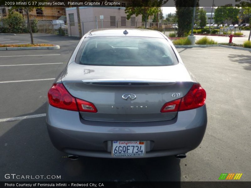 Platinum Graphite / Graphite 2009 Infiniti G 37 Journey Sedan