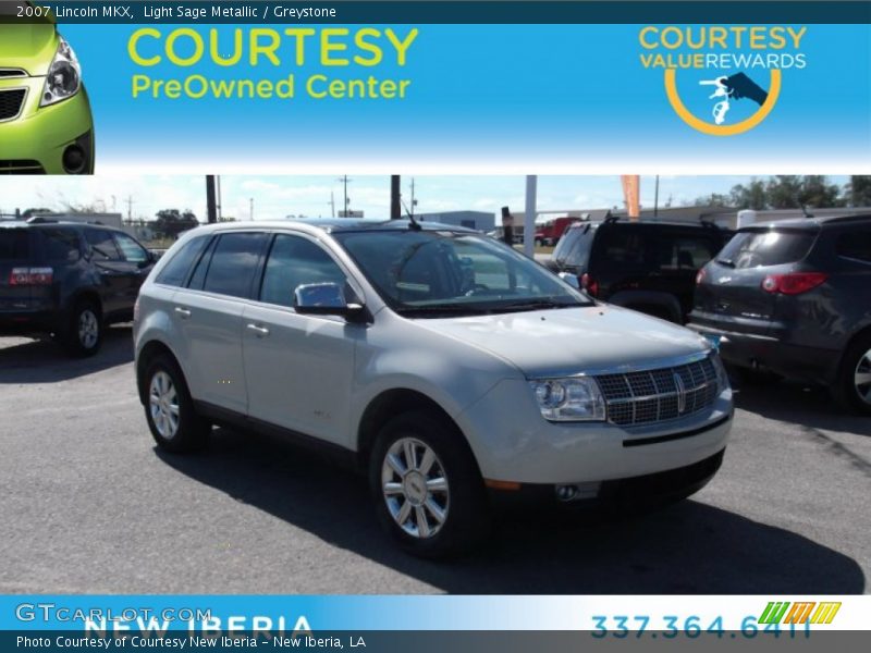 Light Sage Metallic / Greystone 2007 Lincoln MKX