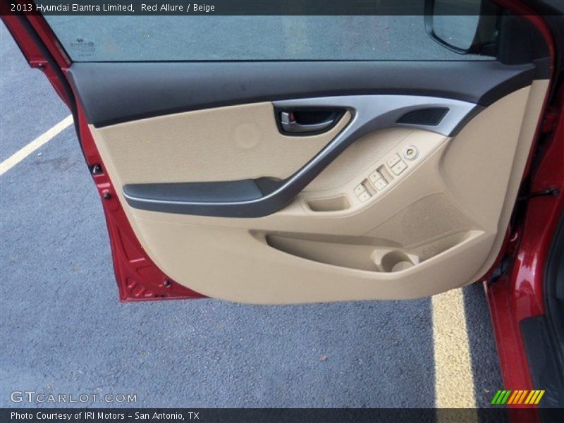Red Allure / Beige 2013 Hyundai Elantra Limited