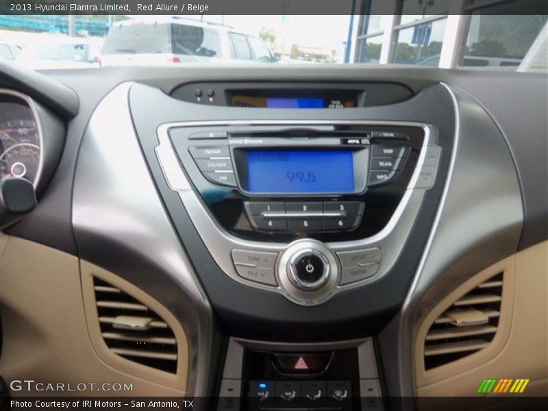 Red Allure / Beige 2013 Hyundai Elantra Limited