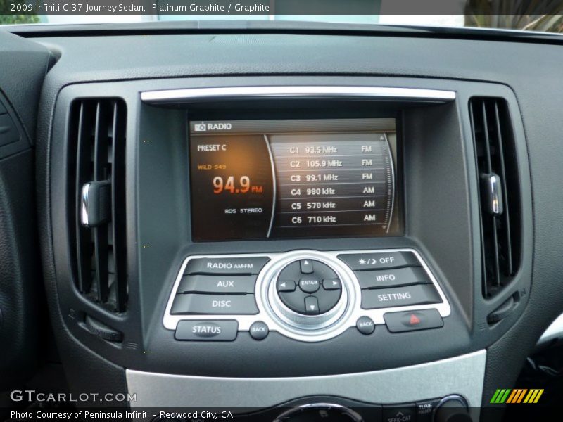 Platinum Graphite / Graphite 2009 Infiniti G 37 Journey Sedan