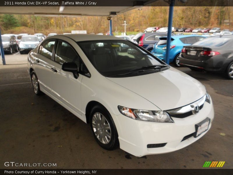 Taffeta White / Gray 2011 Honda Civic DX-VP Sedan