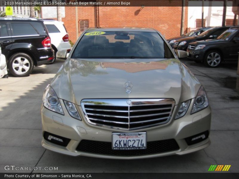 Pearl Beige Metallic / Almond Beige 2010 Mercedes-Benz E 350 Sedan