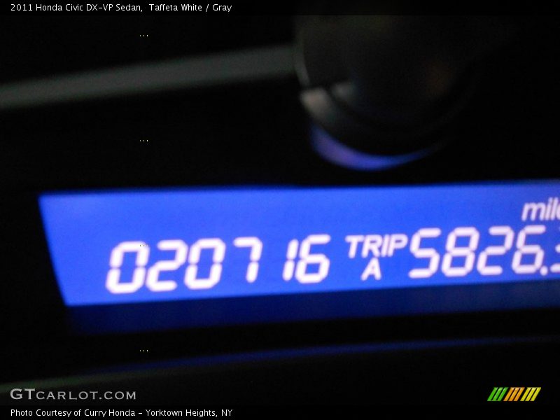 Taffeta White / Gray 2011 Honda Civic DX-VP Sedan