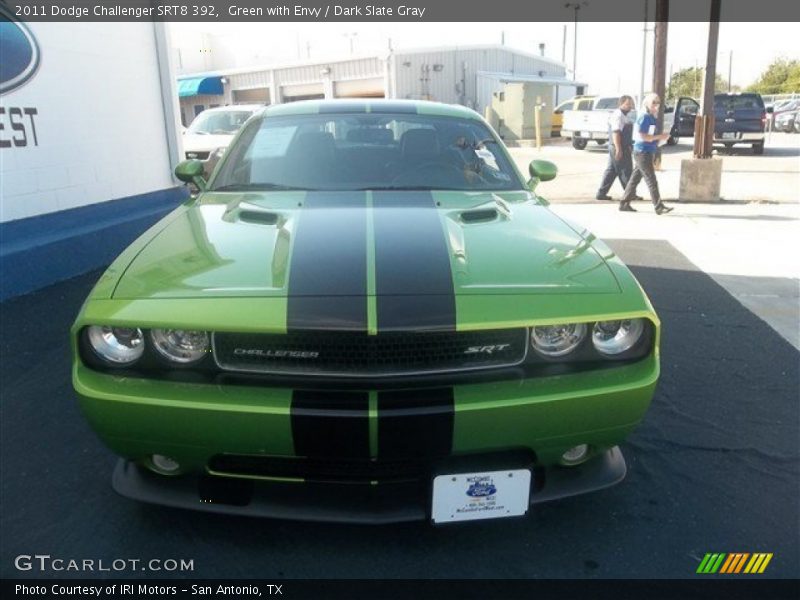 Green with Envy / Dark Slate Gray 2011 Dodge Challenger SRT8 392
